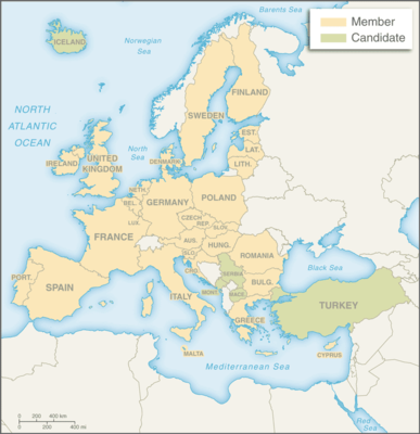 Map of European Union